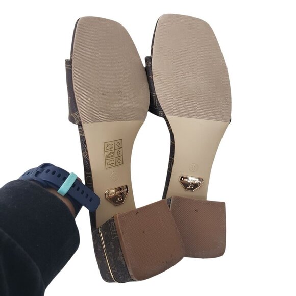 LAURA BIAGIOTTI SQUARE HEEL MULES - Picture 8 of 10